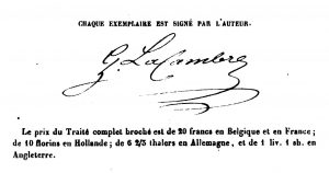 Подпись Лакамбре