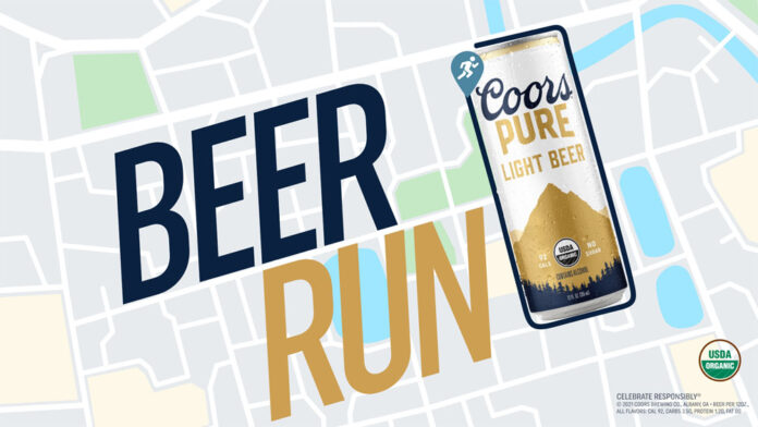 Coors Pure beer run