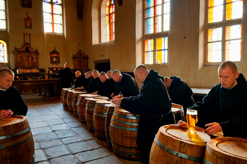 монахи-монастырь пиво